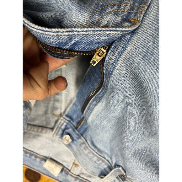 Levi’s 505 Made In USA 90’s Light Wash Straight Leg Jeans - Picture 12 of 13